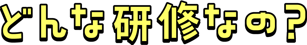 どんな研修なの？