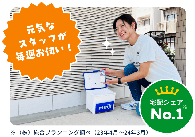 元気なスタッフが毎週お伺い！