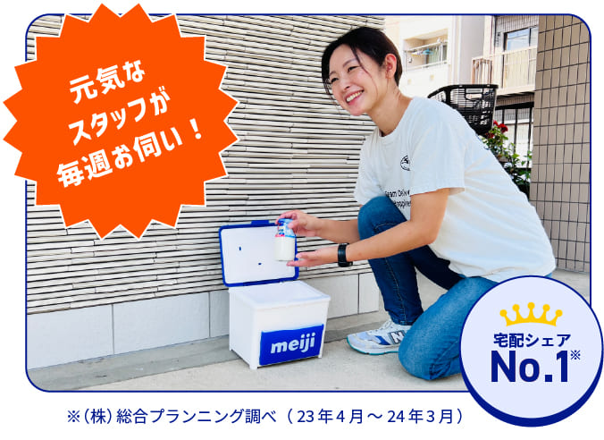 元気なスタッフが毎週お伺い！